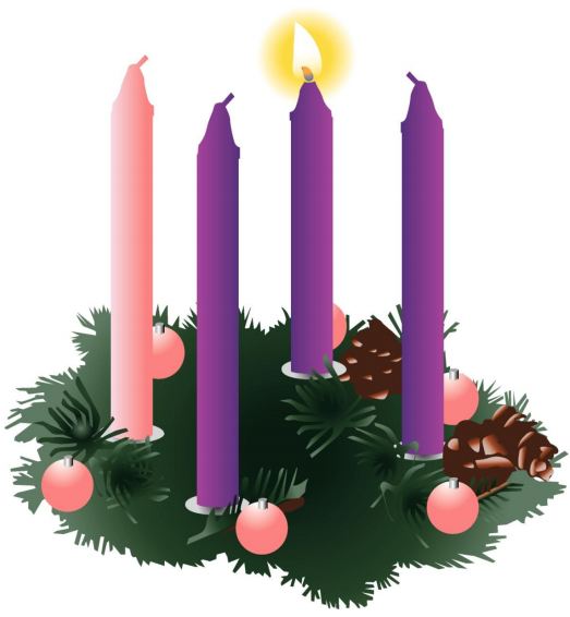 Advent candle wreath