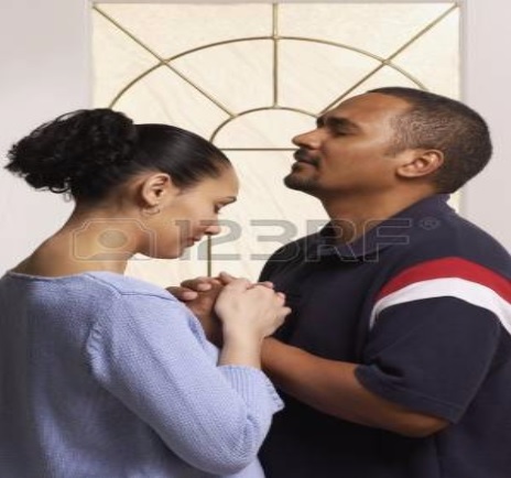 Praying couple