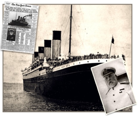 Titanic and news clippings