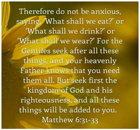 Matthew 6:31-33