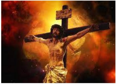 Christ suffering and dying on the cross for our sins